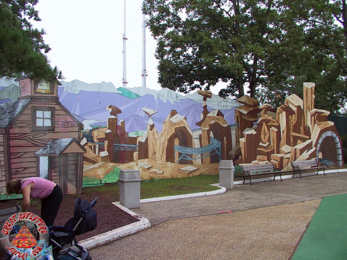 Bugs Bunny Land Backdrops At Six Flags Great Adventure